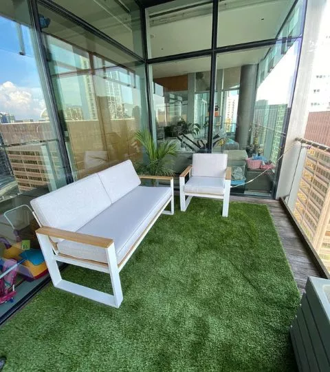 Balcony grass dubai
