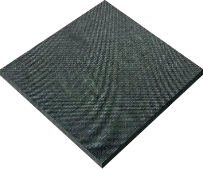 Carpet sample in dull green color showcasing texture and design.
