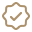 Tick icon symbolizing approval or confirmation, indicating a positive choice or feature.