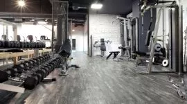Stylish and resilient modern gym flooring designed for high performance, durability, and safety in fitness spaces in Dubai.