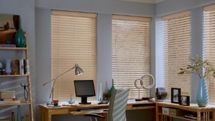 Office Wood Shutters Blinds