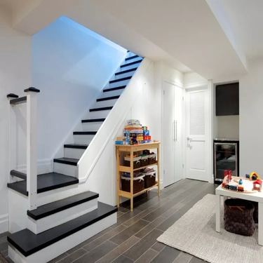 Duplex apartment with a Stairs